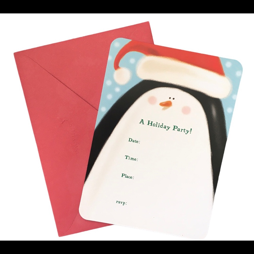 Papyrus Holiday Party Invitation Cards for ZOOM